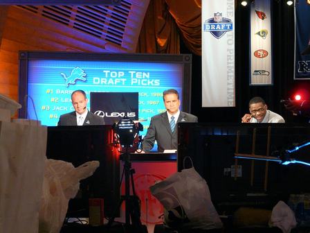 Rich Eisen, Steve Mariucci, Michael Irvin