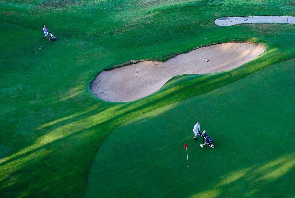A putting green at the Royal Canberra Golf Club